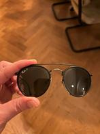 Ray-Ban Round Double Bridge Zonnebril RB3647N, Gebruikt, Zonnebril, Zwart, Ophalen of Verzenden