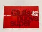 Alfa Romeo Giulia Nuova Super Brochure 1976, Ophalen of Verzenden, Zo goed als nieuw, Alfa Romeo