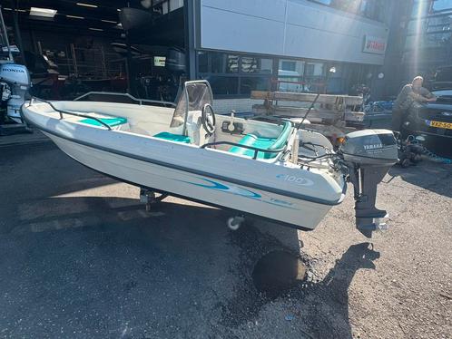 Terhi 4100, Watersport en Boten, Vis- en Consoleboten, Gebruikt, Tot 10 pk, 3 tot 6 meter, Benzine, Buitenboordmotor, Polyester