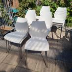 16 Kartell Maui Stoelen - Vico Magistretti kantinestoelen, Ophalen, Gebruikt, Wit, Modern