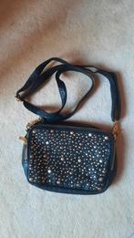 super leuk leren tasje met gouden studs, Depeche, weinig geb, Overige merken, Zwart, Ophalen of Verzenden, Zo goed als nieuw