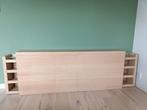 Houten hoofdbord Ikea met bergruimte, achter tweepersoonsbed, Huis en Inrichting, Ophalen, Gebruikt, 65 cm of meer, 70 cm of meer