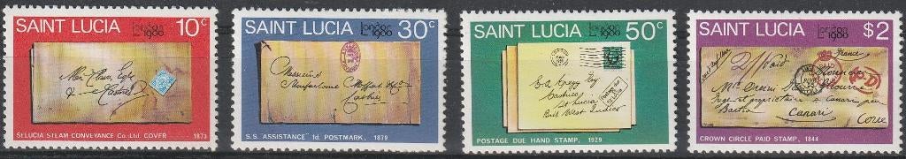 462. St. Lucia 480/83 pfr. London '80, Verzenden, Postfris, Midden-Amerika