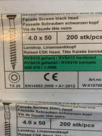 Potdekselschroeven RVS Zwarte Kop - Diverse Afmetingen, Tuin en Terras, Tuinschermen, Overige materialen, Minder dan 100 cm, Nieuw