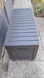 Keter kenwood opbergbox 350 l , 128x53x59. Cm antraciet, Ophalen, Nieuw, Kunststof
