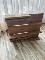 Stijgerhouten wijnrek voor 3 flessen en 6 glazen handmade, 50 tot 75 cm, Nieuw, Minder dan 50 cm, Ophalen of Verzenden