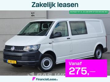 Volkswagen Transporter 102PK Dubbel Cabine L2H1 Airco Cruise beschikbaar voor biedingen