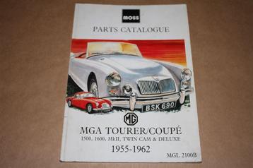 MG - MGA Tourer / Coupé 1955 to 1962 - Parts Catalogue beschikbaar voor biedingen
