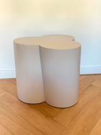 Westwing Collection Flower Bijzettafel Lichtbeige, Rond, Zo goed als nieuw, Ophalen, 45 tot 60 cm