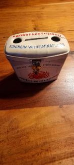 Colekte blikje kankerbestrijding  koningin  wilhelminafonds, Ophalen of Verzenden, Gebruikt, Overige