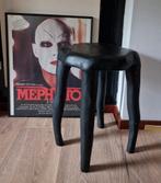 Aparte mat zwarte kruk/tafeltje van boomwortelstam, Huis en Inrichting, Ophalen of Verzenden, Zo goed als nieuw, Hout