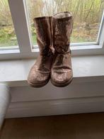 Feest sloffen goud, Kleding | Dames, Schoenen, Ophalen of Verzenden, Zo goed als nieuw, Pantoffels of Sloffen