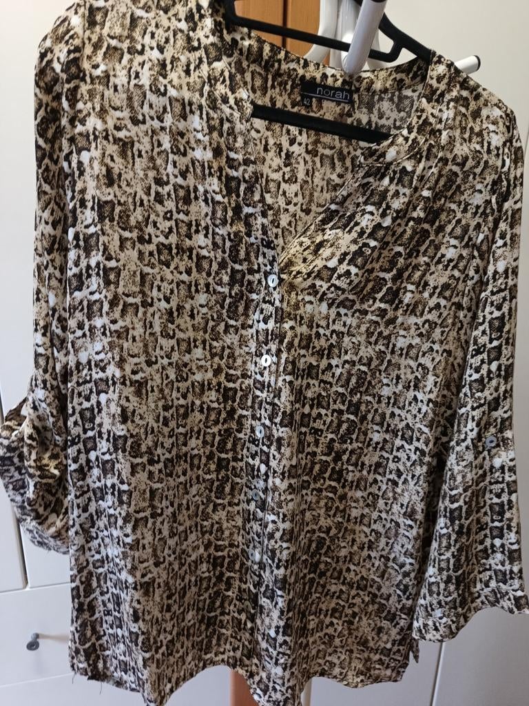 Norah blouse - maat 42, Kleding | Dames, Bruin, Maat 42/44 (L), Ophalen of Verzenden, Zo goed als nieuw