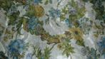 Vintage damast lap stof URGE Paris "Villon" bloemen 20 meter, Ophalen, Overige kleuren, 120 cm of meer, Zo goed als nieuw
