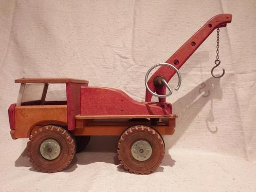 mooie vintage TAKELWAGEN van hout (Dejou, Frankrijk), Kinderen en Baby's, Speelgoed | Houten speelgoed, Overige typen, Ophalen of Verzenden
