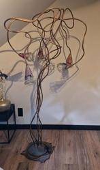 Vloerlamp /  staande lamp brons / koper UNIEK, Huis en Inrichting, Lampen | Vloerlampen, Ophalen, Gebruikt, Metaal, 150 tot 200 cm