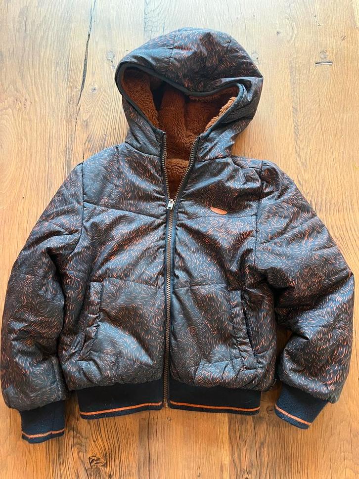 Nono winterjas maat 128, Kinderen en Baby's, Kinderkleding | Maat 128, Zo goed als nieuw, Meisje, Jas, Ophalen of Verzenden