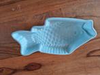 Blauw keramiek vis schaal, Ophalen of Verzenden