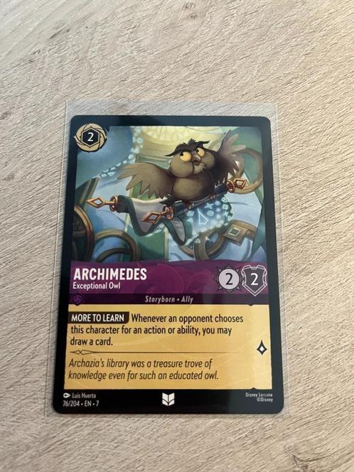 Archimedes - Exceptional Owl 076/204 | Archazia's Island, Hobby en Vrije tijd, Verzamelkaartspellen | Overige, Nieuw, Losse kaart