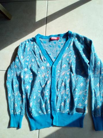 SOMEONE vest maat 128 jongen  kleuren blauw en grijs beschikbaar voor biedingen