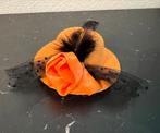 Feest hoedje oranje roos zwarte veer haarspeld Koningsdag, One size fits all, Ophalen of Verzenden, Zo goed als nieuw