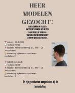 Opzoek naar heren modelen! (Kort haar), Vacatures, Vacatures | Thuiswerk, 33 - 40 uur, Overige niveaus, Vanaf 10 jaar, Overige vormen