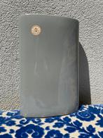 Vintage Delfts Velzen vaas met merk en sticker, Overige kleuren, Aardewerk of Porselein, Ophalen of Verzenden, Zo goed als nieuw