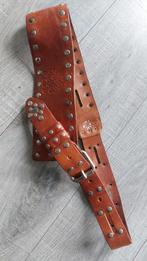 Vintage Dressing leren riem, Kleding | Dames, Riemen en Ceinturen, Echt leder, Tailleriem, Ophalen of Verzenden, Gedragen