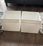2x ikea kallax opbergmand box wit, Ophalen of Verzenden, Zo goed als nieuw, 50 tot 100 cm, Minder dan 50 cm