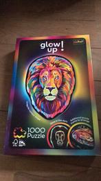 Glow in the dark puzzel leeuw, Ophalen of Verzenden, Meer dan 50 stukjes, Zo goed als nieuw, 6 jaar of ouder