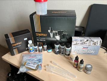 Airbrush + compressor | Evolution Silverline two in one v2.0 beschikbaar voor biedingen