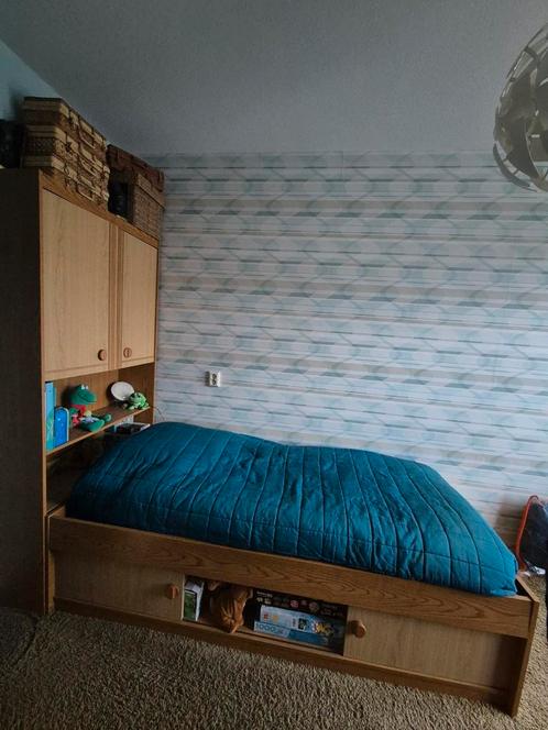 Tienerslaapkamer, Huis en Inrichting, Slaapkamer | Complete slaapkamers, Gebruikt, Eenpersoons, Ophalen