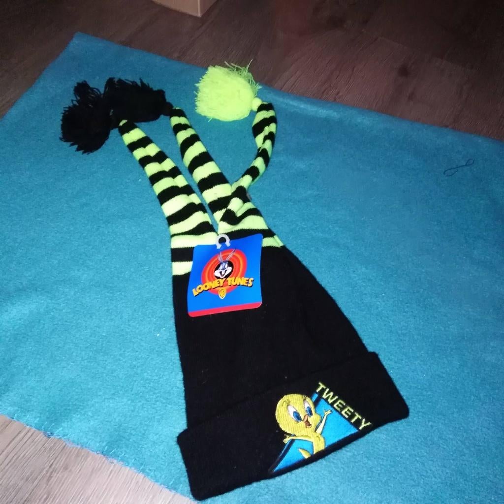 2 leuke Tweety van Looney Tunes mutsen, Ophalen, Looney Tunes, Zo goed als nieuw, Kleding
