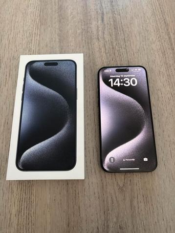 iPhone 15 Pro Max 256GB Blauw, compleet met bon en doos beschikbaar voor biedingen