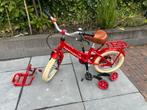 Rode Supersuper kinderfiets met zijwieltjes, Ophalen, Gebruikt, 14 inch of minder, Handrem
