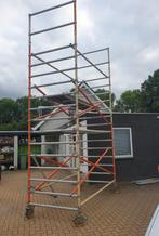 Rolsteiger compleet werkhoogte 6,20 meter, Doe-het-zelf en Verbouw, Steigers, Ophalen, Gebruikt, Rolsteiger of Kamersteiger, 5 meter of hoger