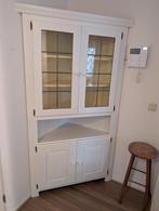 Witte Hoekvitrinekast, Glas, Landelijk, 150 tot 200 cm, 25 tot 50 cm