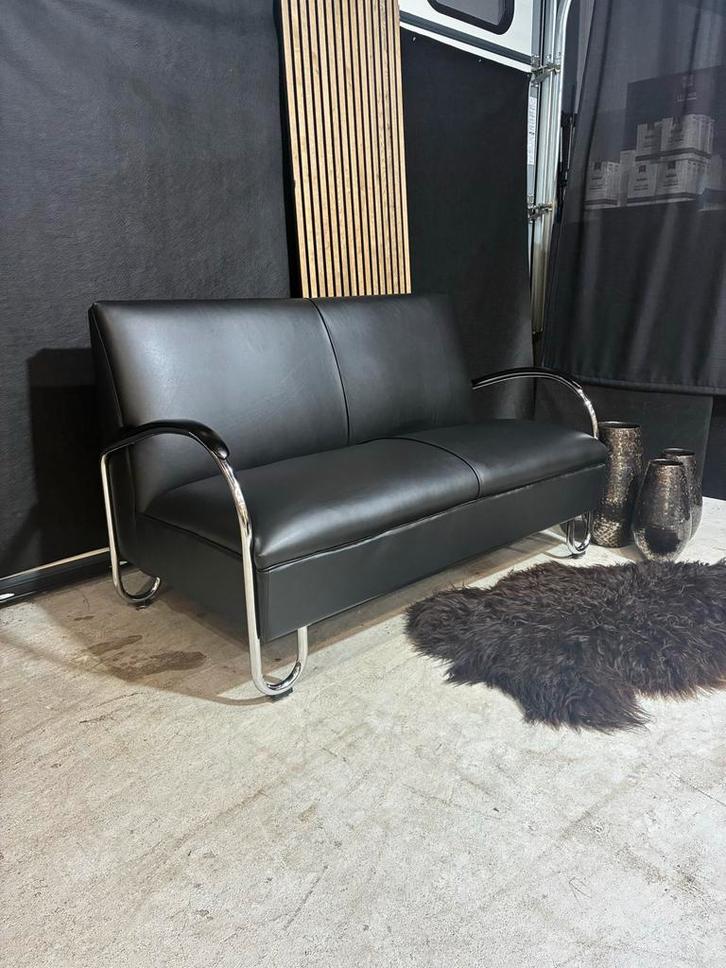 Gispen 444 2-zits bank - Design Klassieker, Antiek en Kunst, Antiek | Meubels | Stoelen en Banken, Ophalen