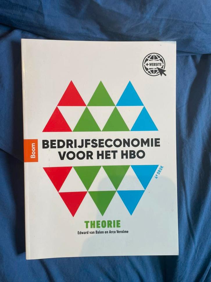 Bedrijfseconomie voor het HBO Edward van Balen - Theorie, Boeken, Schoolboeken, Zo goed als nieuw, Economie, Overige niveaus, Ophalen of Verzenden