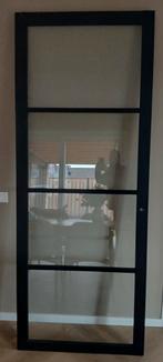 Svedex design opdekdeur linksdraaiend 88X231,5 mat zwart, Ophalen, Zo goed als nieuw, Binnendeur, 215 cm of meer