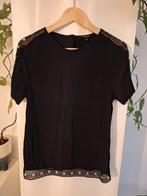 Nikkie zwart truitje met gouden details - Maat 34, Zwart, Ophalen of Verzenden, Zo goed als nieuw, Maat 34 (XS) of kleiner