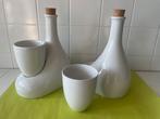 Egoïst Design karaf met beker Porcelyen fles porselein Delft, Ophalen