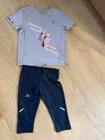 Sportkleding shirt en capri sportlegging maat 8-9 jaar, Ophalen of Verzenden, Zo goed als nieuw