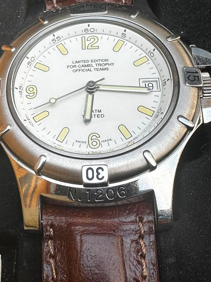 Camel trophy team professional horloge limited edition., Sieraden, Tassen en Uiterlijk, Horloges | Heren, Zo goed als nieuw, Polshorloge