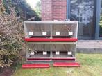 Blok van 4 broedkooien, Dieren en Toebehoren, Ophalen, Gebruikt, Aluminium, Broedkooi of Kweekkooi
