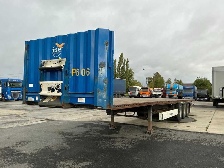 2012 Krone SD P27KO Vlakke Oplegger, Auto's, Vrachtwagens, Bedrijf, Aanhangers en Opleggers, Overige brandstoffen