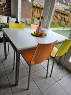 Tafel met 4 stoelen, 50 tot 100 cm, 100 tot 150 cm, Rechthoekig, Vier personen