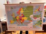 Schoolplaat Europa, Antiek en Kunst, Antiek | Schoolplaten, Ophalen, Aardrijkskunde