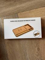 bamboo desk organizer met draadloze oplader, Ophalen of Verzenden, Nieuw