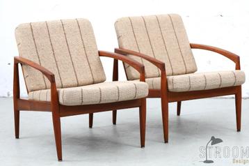 Teak Paperknife Chairs Fauteuil Vintage Deens Design Jaren beschikbaar voor biedingen
